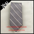 Cadeaux pour les hommes Anniversaire Soie rayé Solid Grey Neck Tie